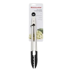 Pinzas de silicona negras KitchenAid