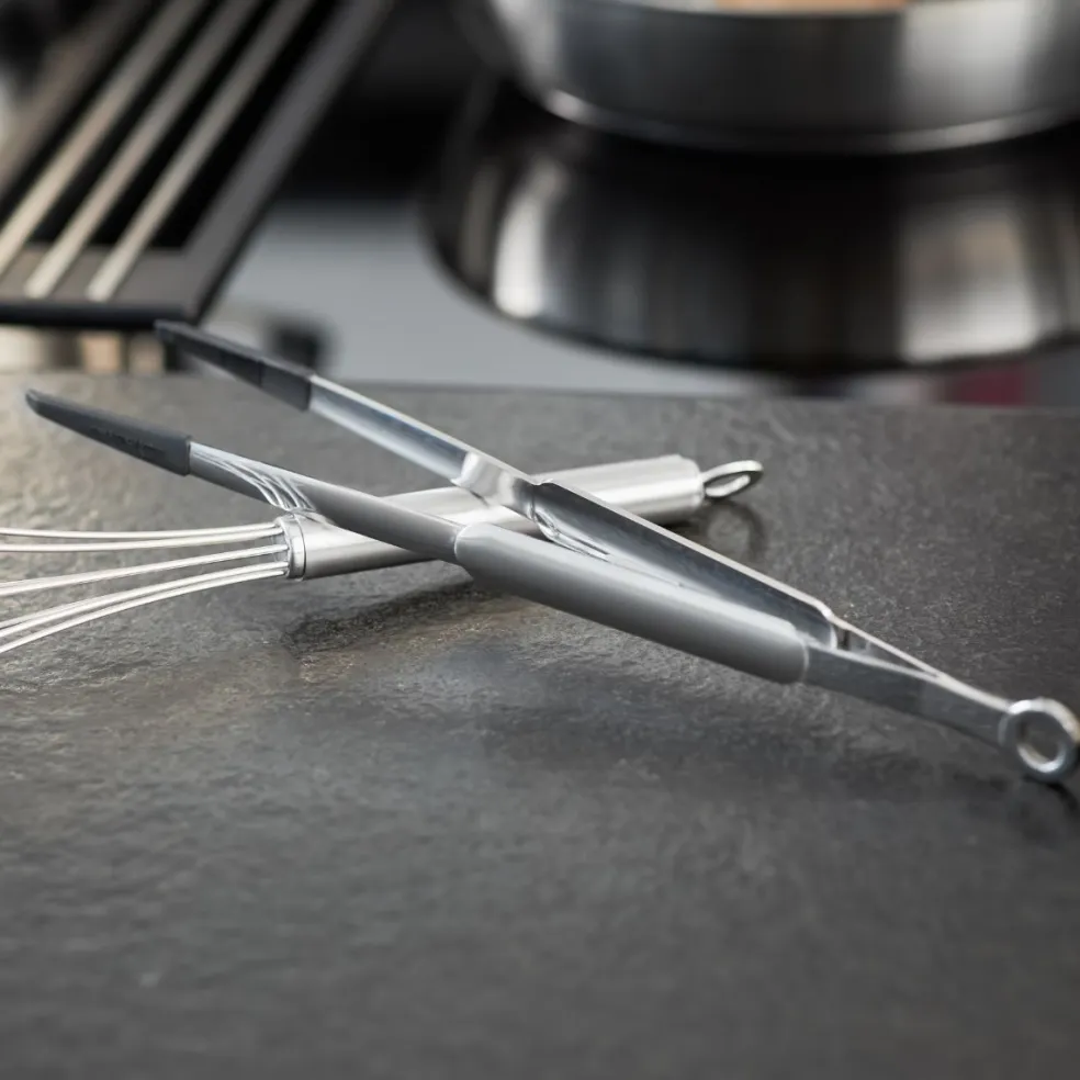 Pinzas finas de acero inoxidable con puntas de silicona Rösle