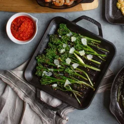 Plancha grill cuadrada con asas 28cm Chef Collection Lodge