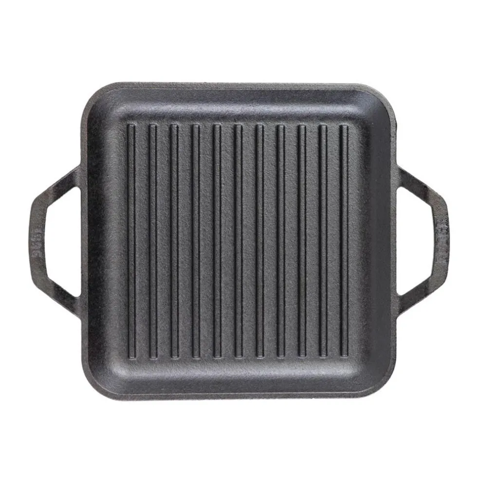 Plancha grill cuadrada con asas 28cm Chef Collection Lodge
