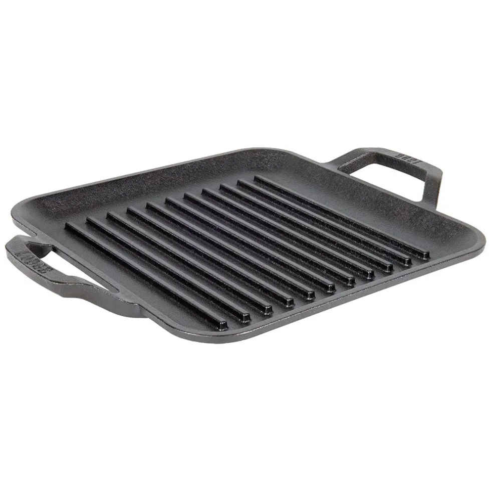 Plancha grill cuadrada con asas 28cm Chef Collection Lodge
