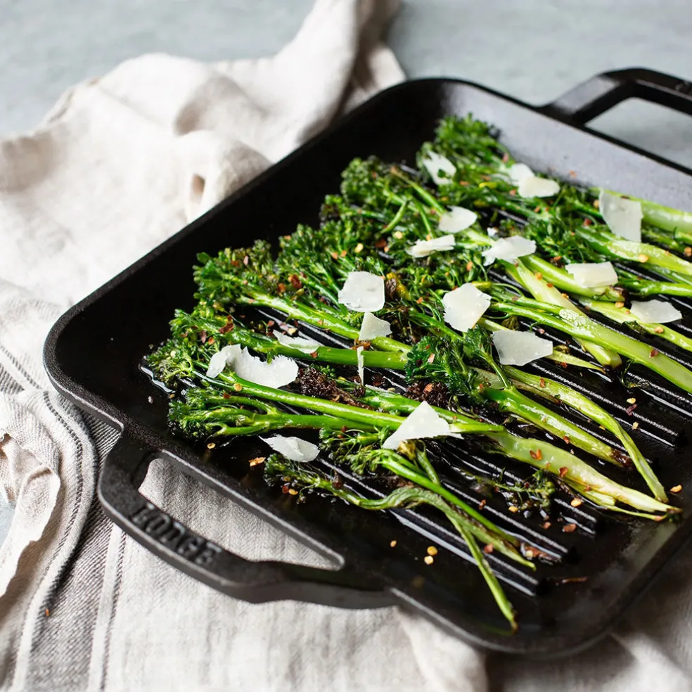 Plancha grill cuadrada con asas 28cm Chef Collection Lodge