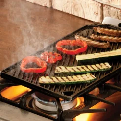 Plancha grill XL Rectangular y Reversible de hierro Lodge