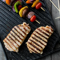 Plancha grill XL Rectangular y Reversible de hierro Lodge