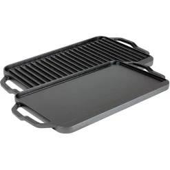 Plancha grill XXL reversible de hierro Chef Lodge