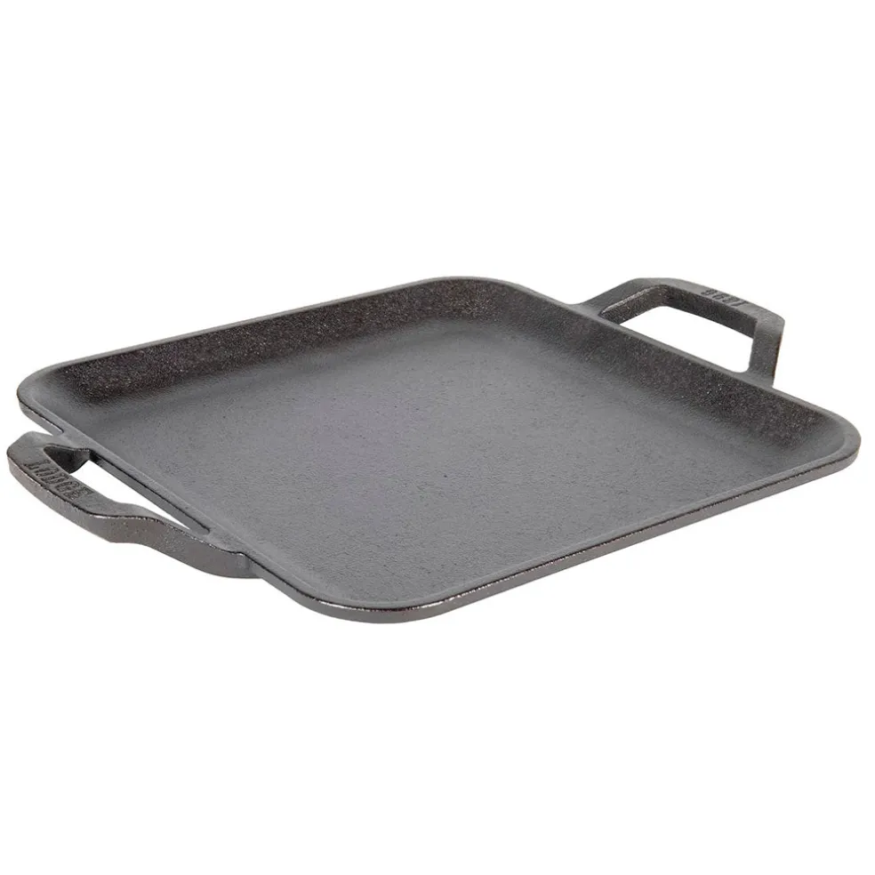 Plancha lisa cuadrada con asas 28cm Chef Collection Lodge