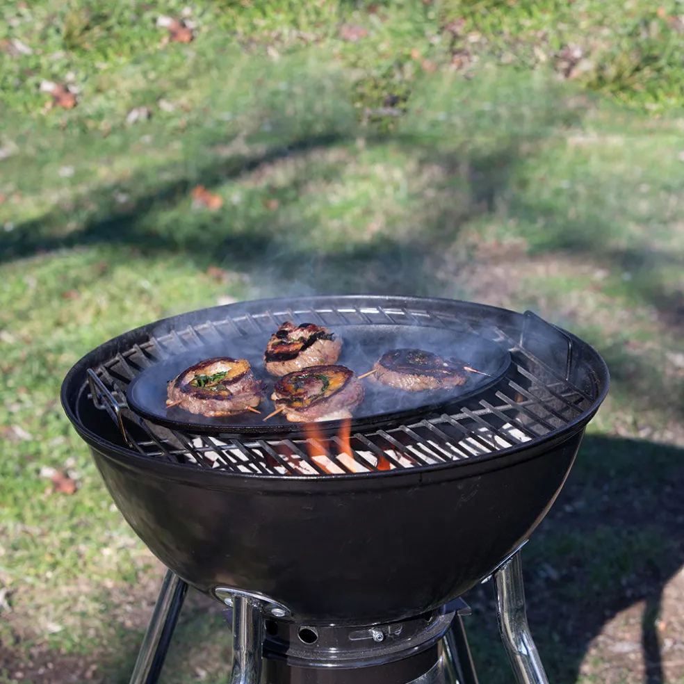 Plancha y plato ovalado de hierro 2 en 1 Lodge