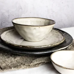 Plato de cena de gres Organic Collection