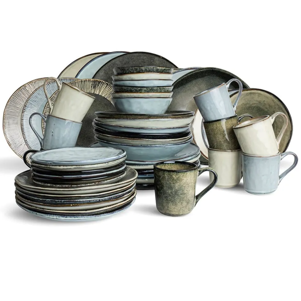 Plato de cena de gres Organic Collection