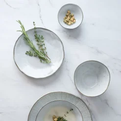 Plato de postre de gres Organic Collection