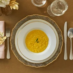 Plato de vidrio Maestà La Porcellana Bianca