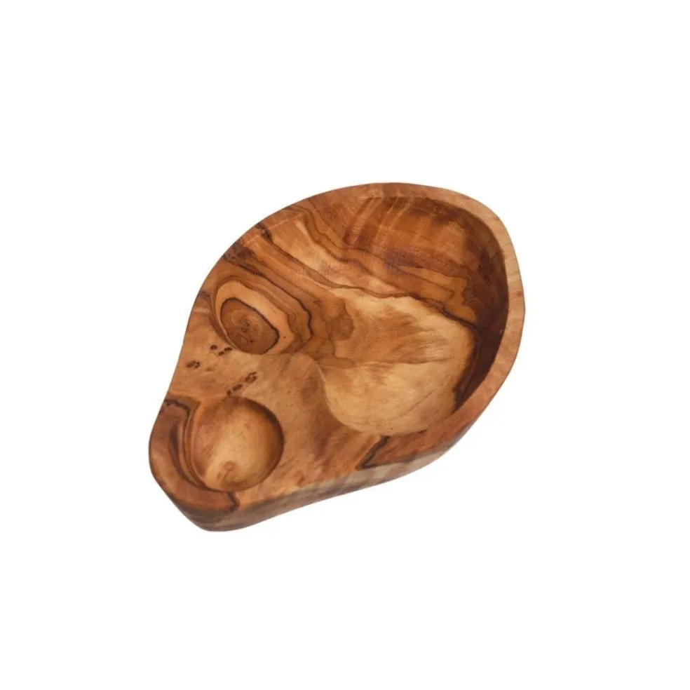 Plato para aceitunas de madera de olivo Selbrae