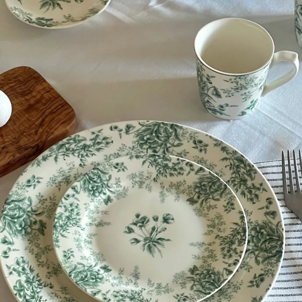 Platos de porcelana Bloemen Laura Ashley