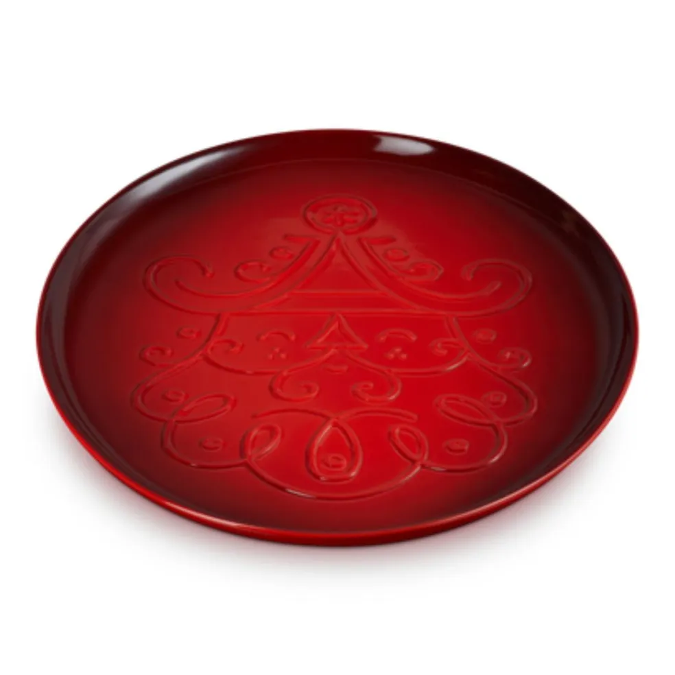 Plato tipo bandeja para servir Santa ¡Edición Especial Navidad! Le Creuset