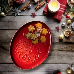 Plato tipo bandeja para servir Santa ¡Edición Especial Navidad! Le Creuset