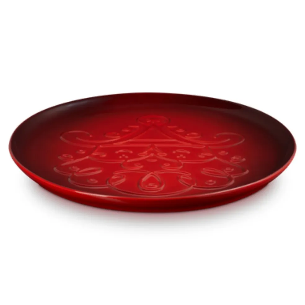 Plato tipo bandeja para servir Santa ¡Edición Especial Navidad! Le Creuset