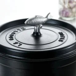 Pomo de acero inoxidable para cocotte Staub