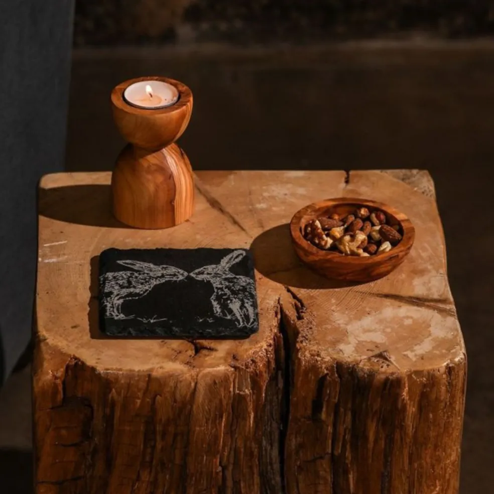 Posavasos individuales de pizarra Selbrae