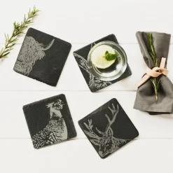 Posavasos individuales de pizarra Selbrae