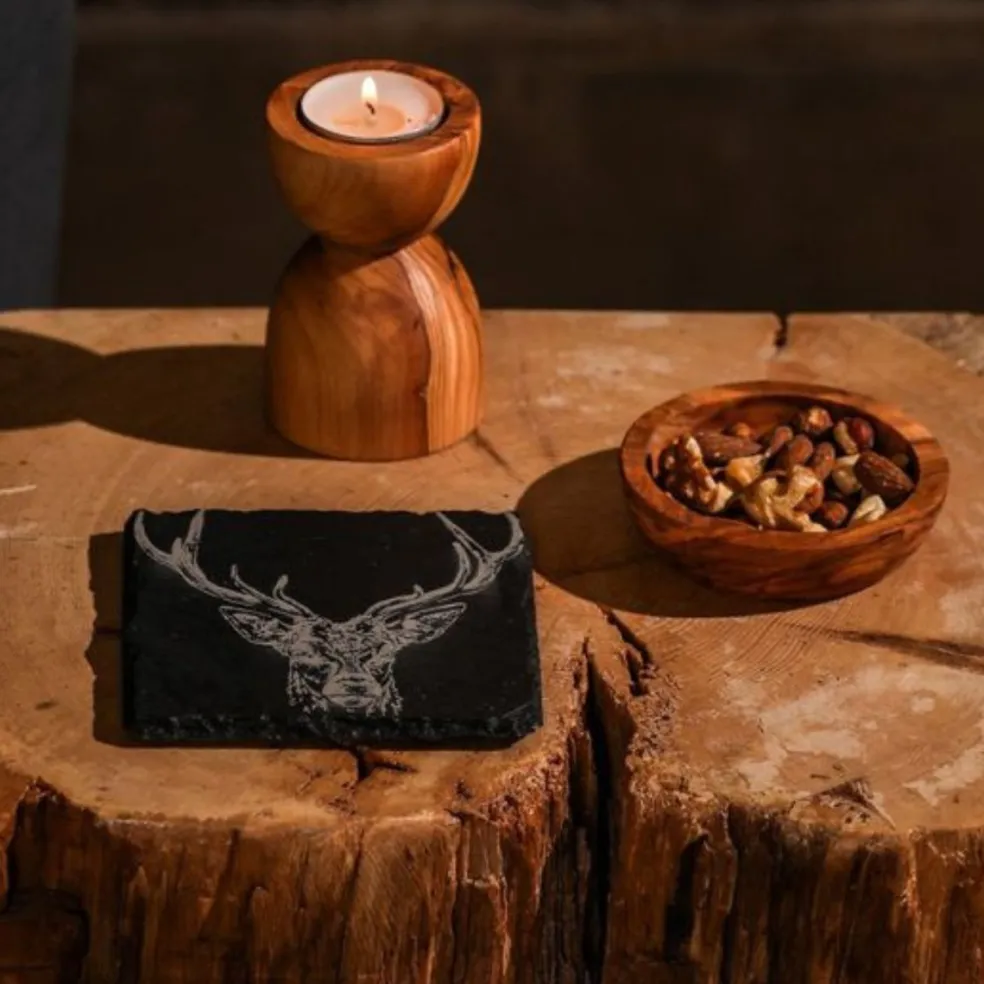 Posavasos individuales de pizarra Selbrae