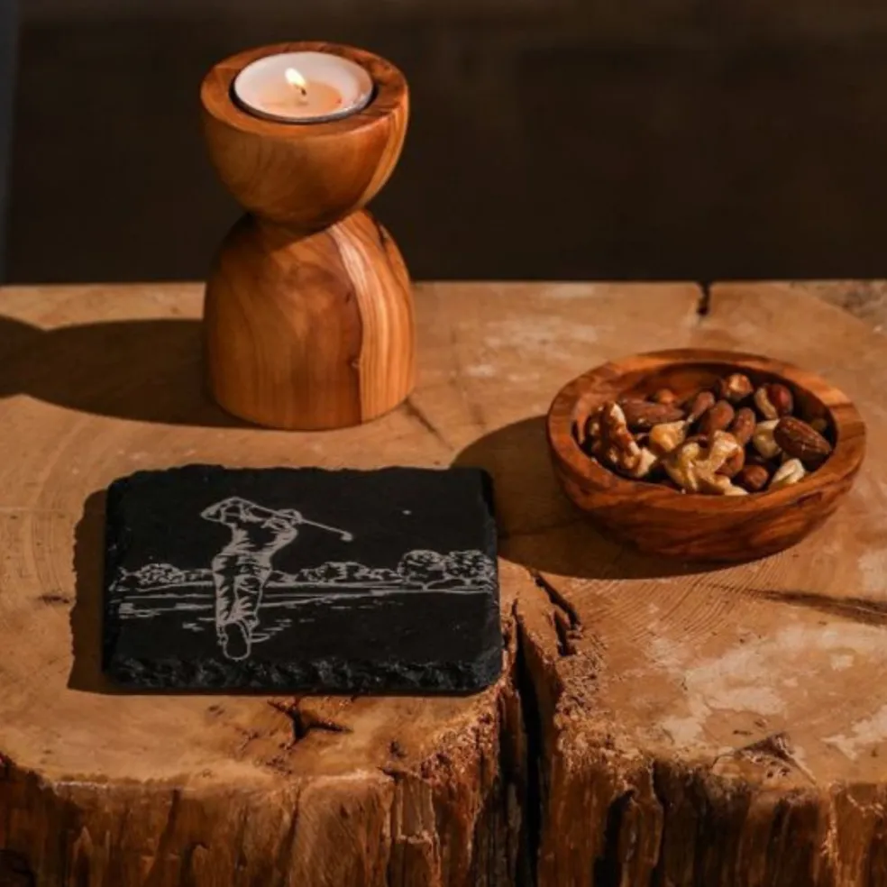 Posavasos individuales de pizarra Selbrae
