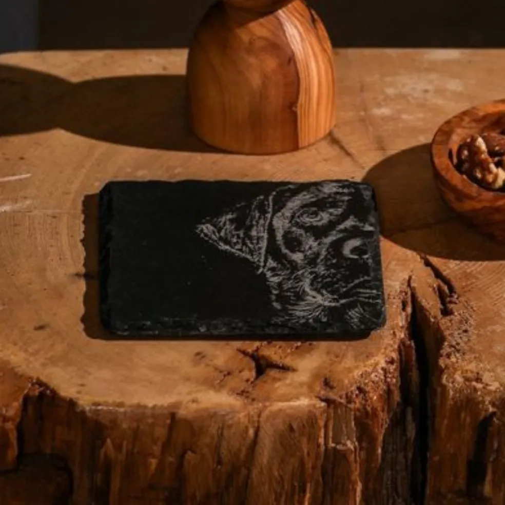 Posavasos individuales de pizarra Selbrae