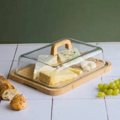 Quesera con tapa cristal Pebbly