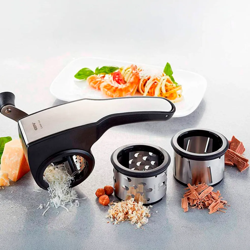 Rallador con tres tambores Pecorino Gefu