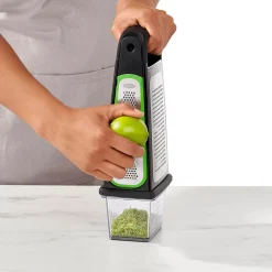 Rallador de 3 caras y zester extraíble OXO