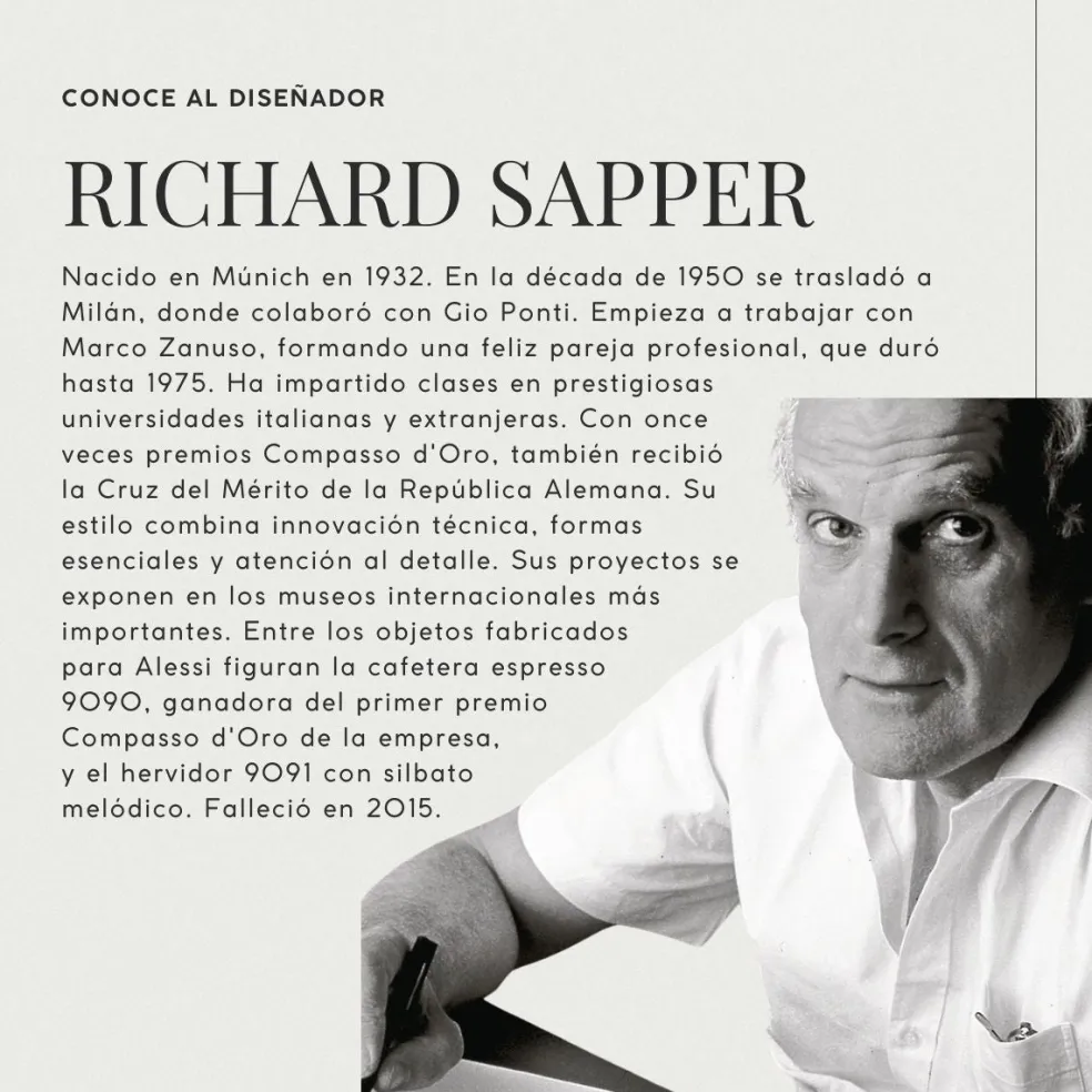 Rallador gigante de acero y madera Richard Sapper Alessi