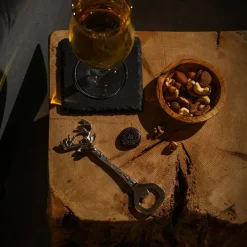 Recipiente con tapa de madera de olivo Selbrae