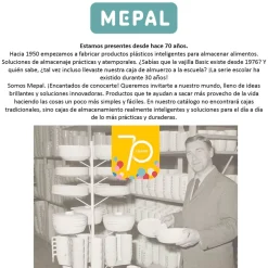 Recipiente de vidrio Easyclip de Mepal