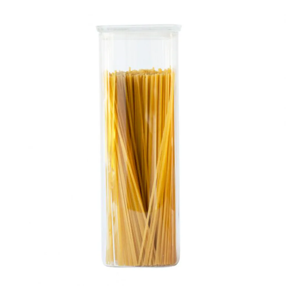 Recipientes con tapa de cristal y goma selladora Pebbly