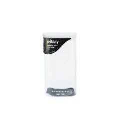 Recipientes con tapa de cristal y goma selladora Pebbly