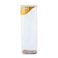 Recipientes con tapa de cristal y goma selladora Pebbly