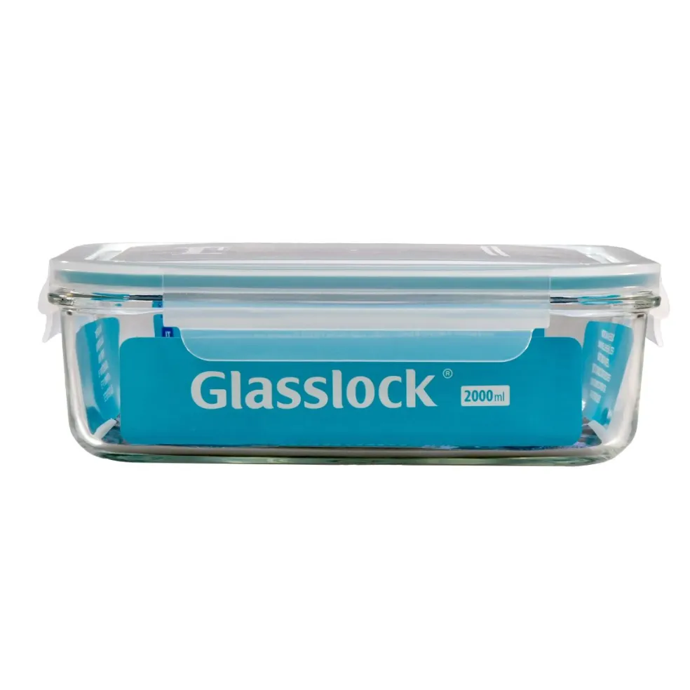 Recipientes herméticos de cristal rectangulares Glasslock