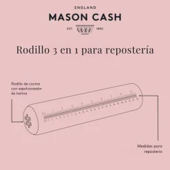 Rodillo 3 en 1 para repostería Mason Cash