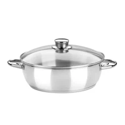 Rustidera de acero inoxidable con tapa cristal Optima Monix