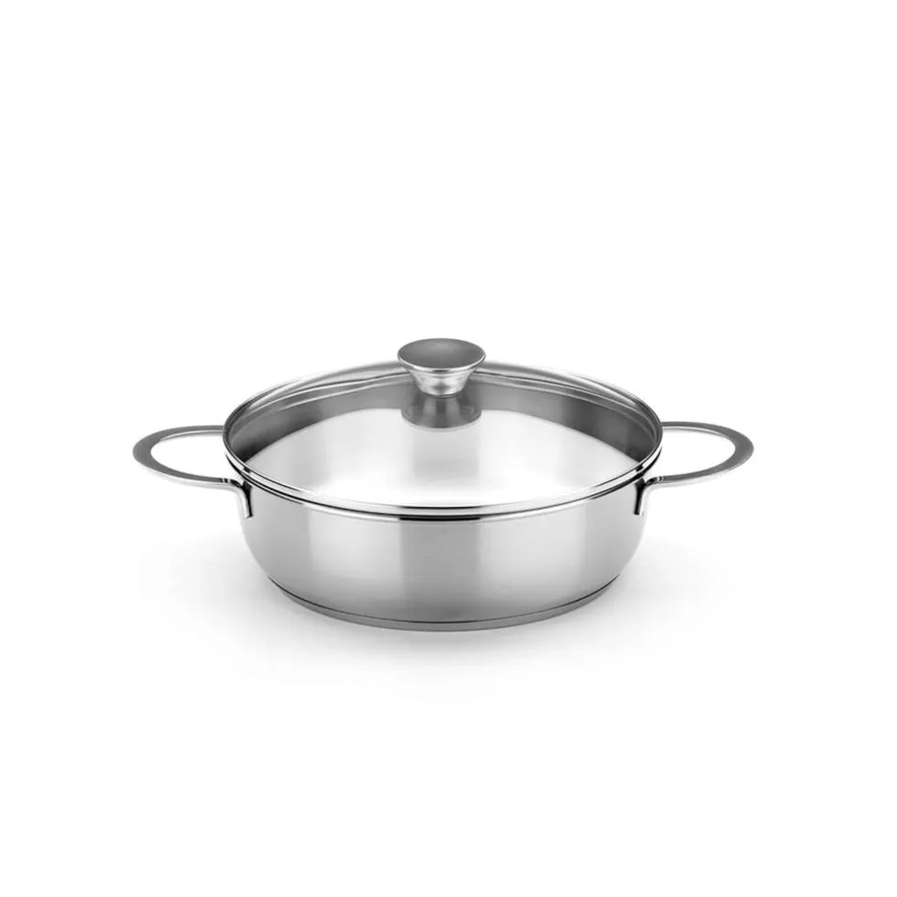 Rustidera de acero inoxidable con tapa Ancora BRA