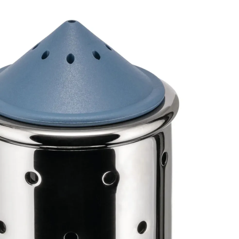 Salero Becco Blu de acero inoxidable Alessi