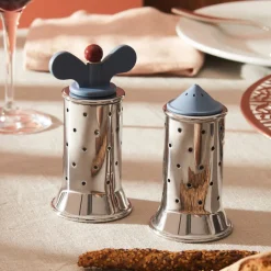 Salero Becco Blu de acero inoxidable Alessi
