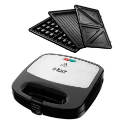 Sandwichera 3 en 1 de placas hondas Russell Hobbs
