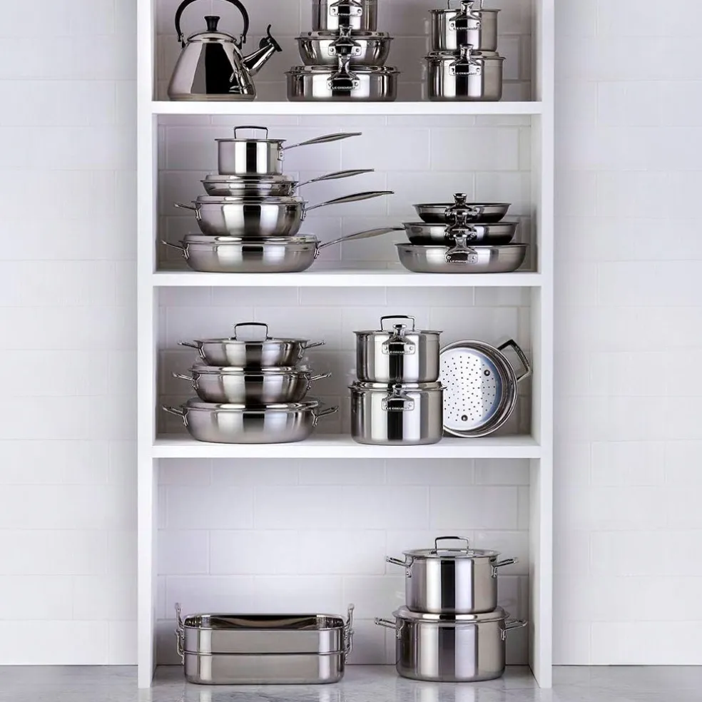 Sartén antiadherente Tri-Capa con exterior inox Premium PRO Le Creuset