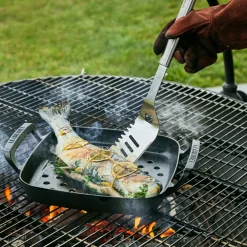 Sartén asadora cuadrada hierro fundido BBQ Outdoor Le Creuset