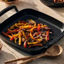 Sartén asadora cuadrada hierro fundido BBQ Outdoor Le Creuset