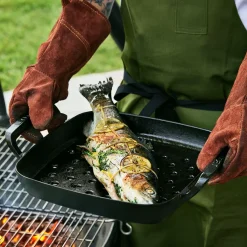 Sartén asadora cuadrada hierro fundido BBQ Outdoor Le Creuset