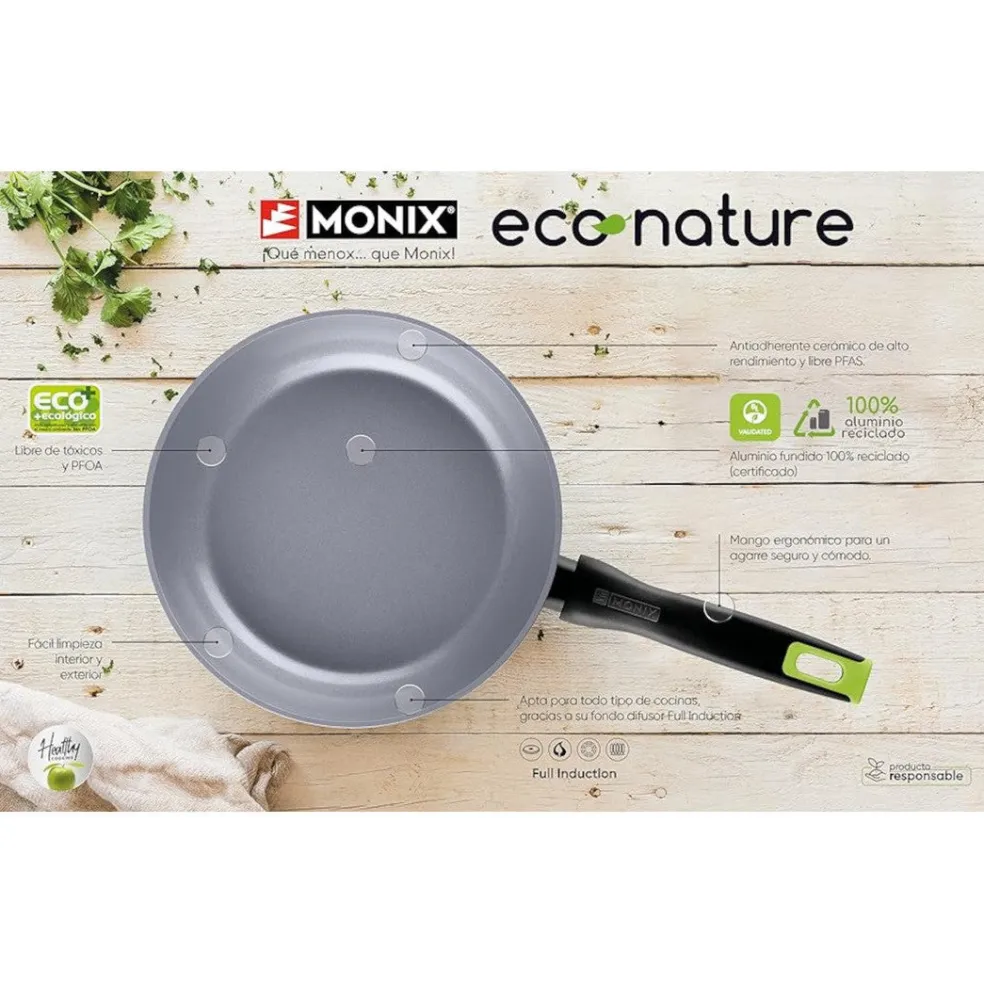 Sartén cerámica antiadherente Eco Nature Monix