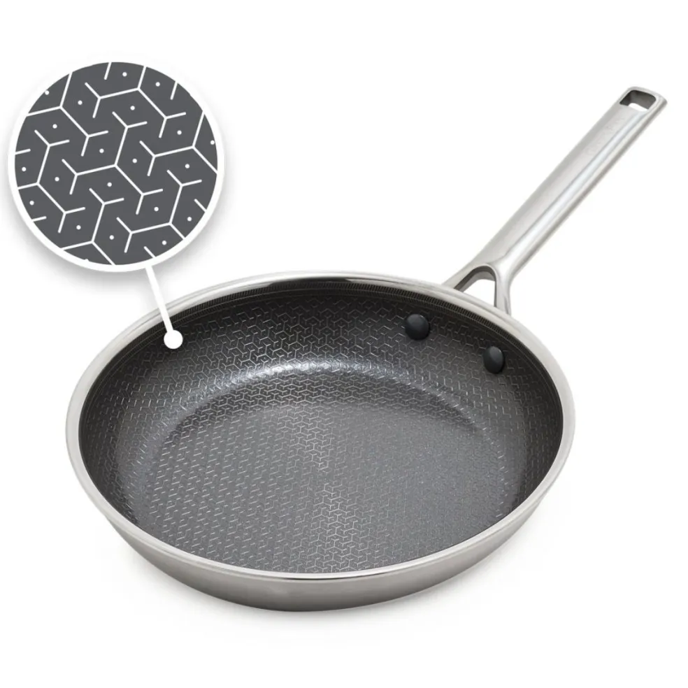 Sartén cerámica de acero inoxidable tricapa con fondo de nido de abeja Apex GreenPan