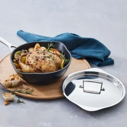 Sartén Chef Pro con vertedor y tapa acero Le Creuset