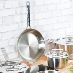 Sartén de acero inoxidable multicapa 5-Ply Castel'Pro Cristel